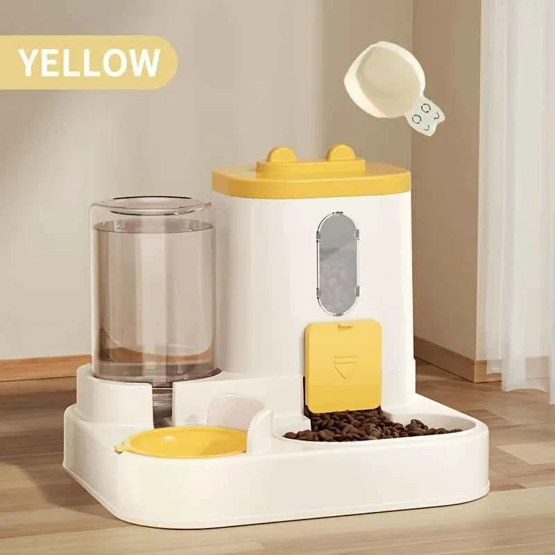 Automatic Pet Food and Water Dispenser – 2-in-1