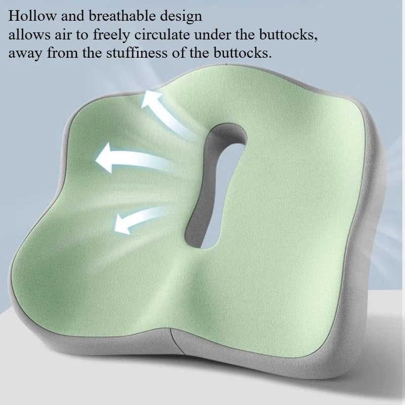 Memory Foam Seat Cushion – Washable Cover
