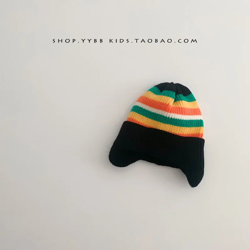 Knitted Baby Hat with Bear Ears