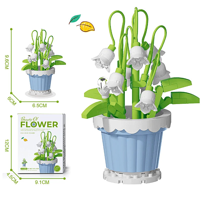 Flower Bouquet Building Block Set – Roses and Sunflowers