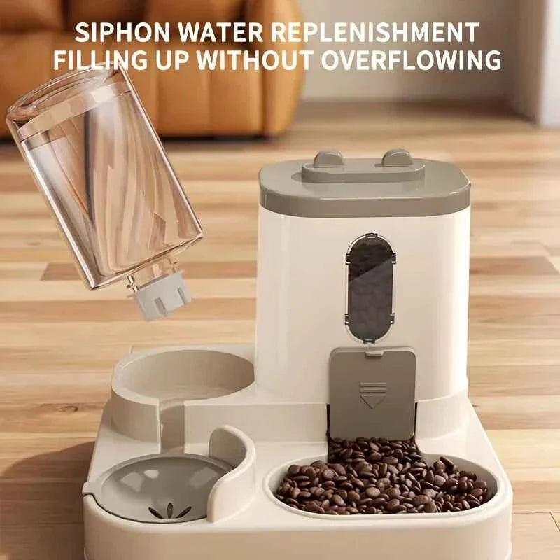 Automatic Pet Food and Water Dispenser – 2-in-1