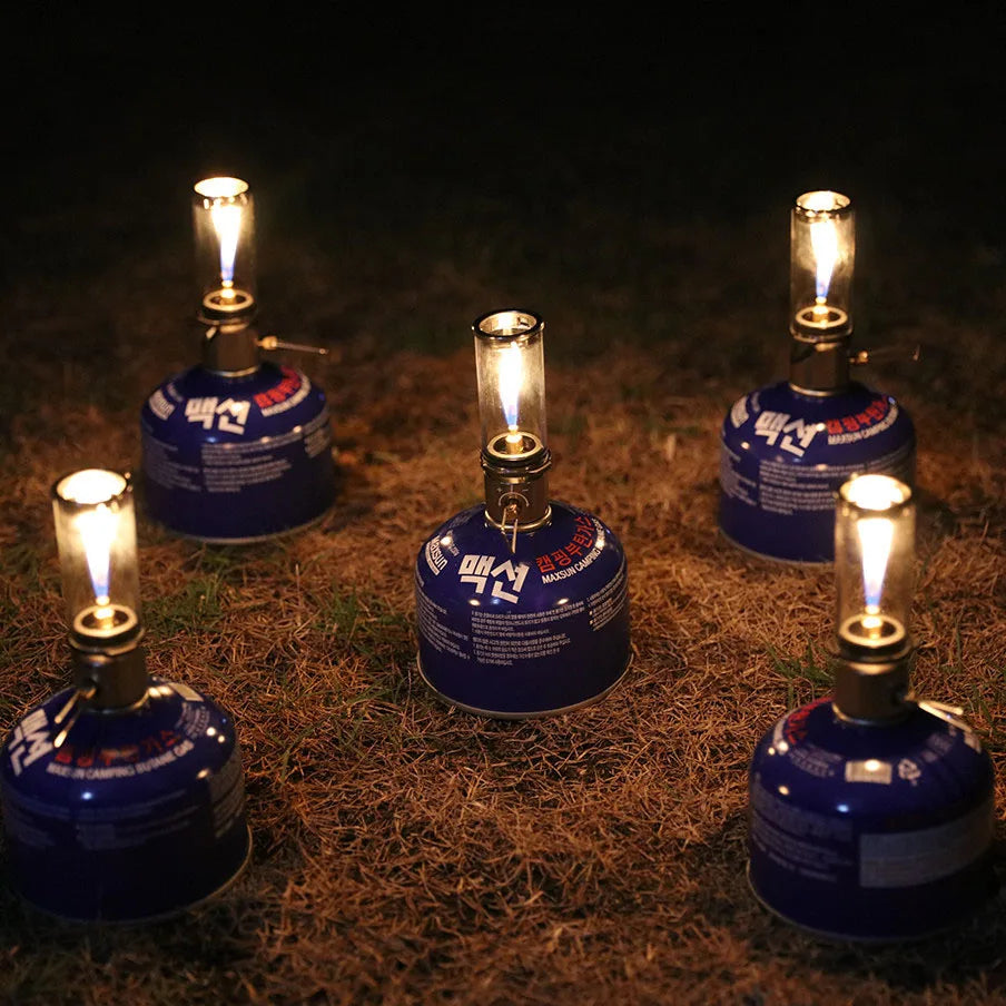 Portable Camping Lantern with Candle-Style Light