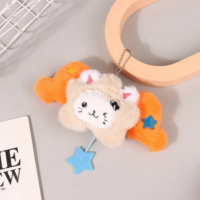 Plush Star Pendant Keychain