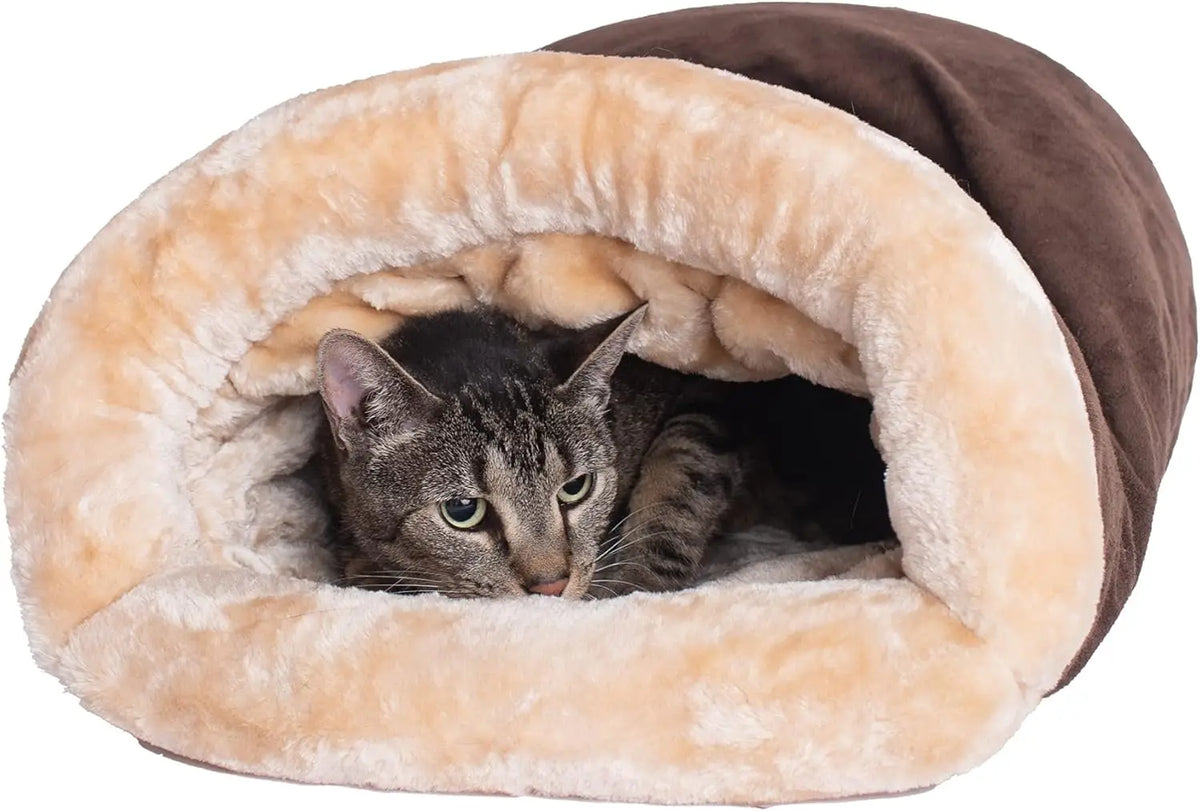 Warm Semi-Enclosed Cat Sleeping Bag