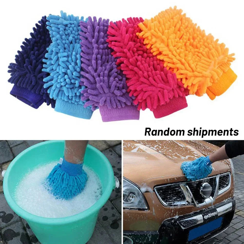 Chenille Microfiber Car Wash Mitt
