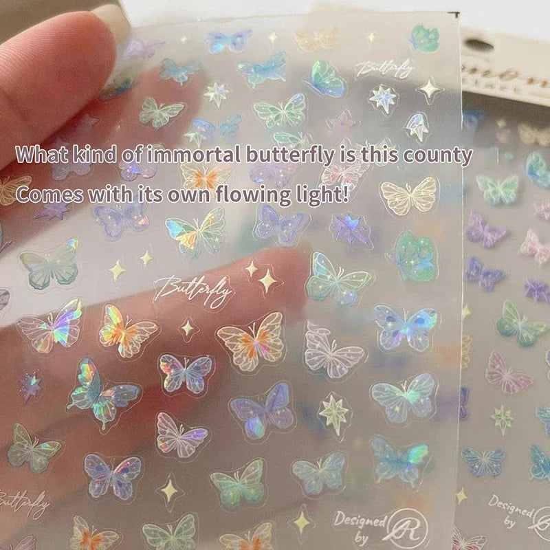 Butterfly Nail Art Stickers – 1 or 5 Sheets