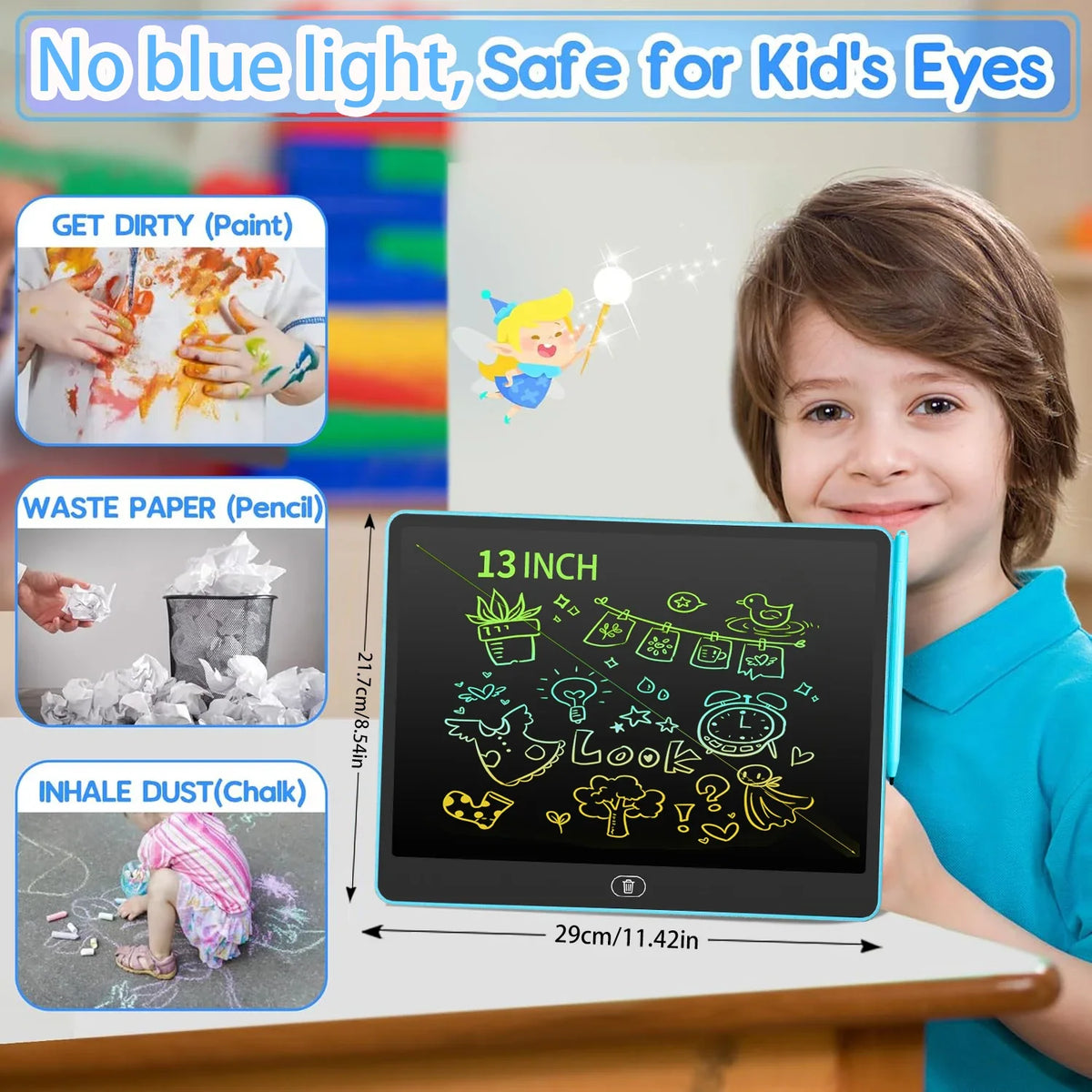 LCD Writing Tablet for Kids – Multiple Sizes