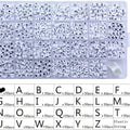 Acrylic Alphabet Letter Beads with Stretch Cords – 1,400 Pieces