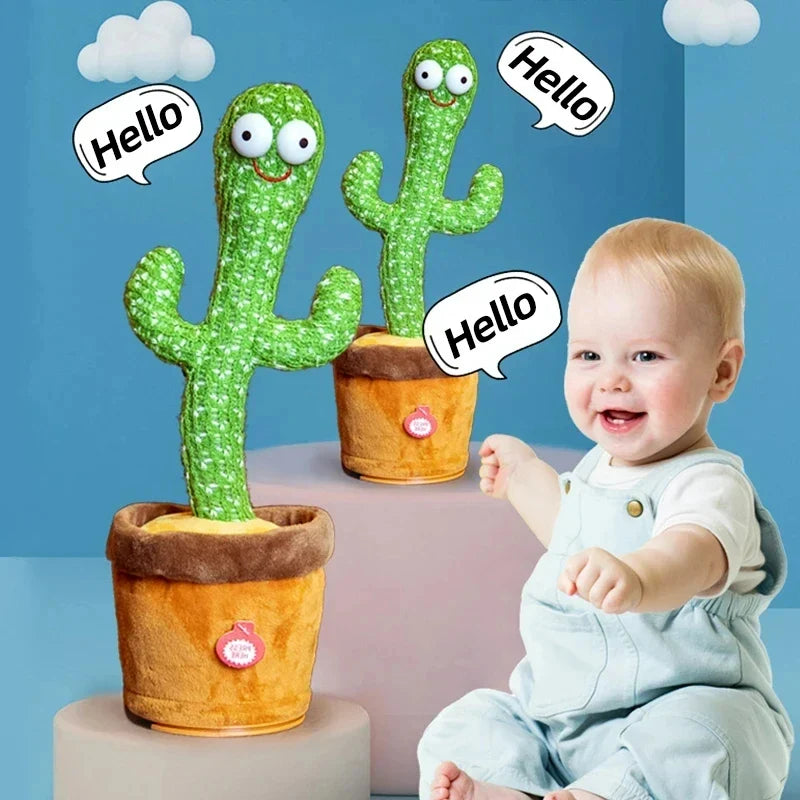 Dancing Cactus Plush Toy – Repeats Sounds and Moves