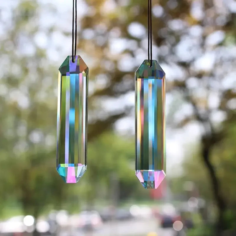 Crystal Sun-Catcher Window Prisms – 2-Piece Set