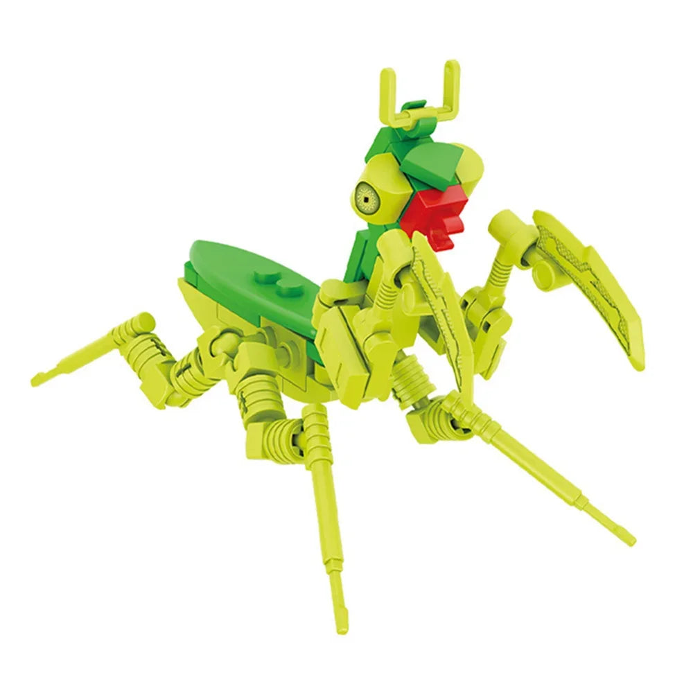 Moc Insect Animal Model Bee Ant Butterfly Cricket Grasshopper Set Building Blocks Diy Children Puzzle Assemble Toys Boy Kid Gift