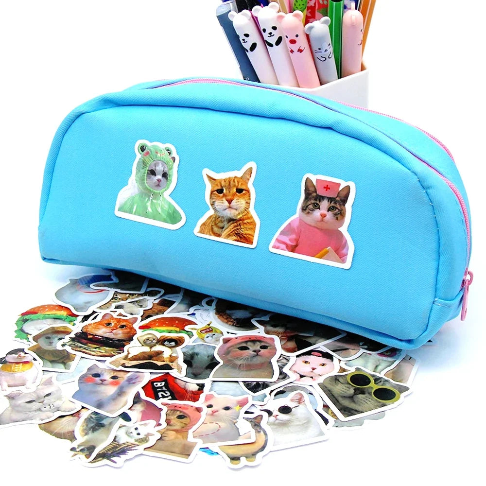 Funny Cat Stickers – Multiple Pack Sizes