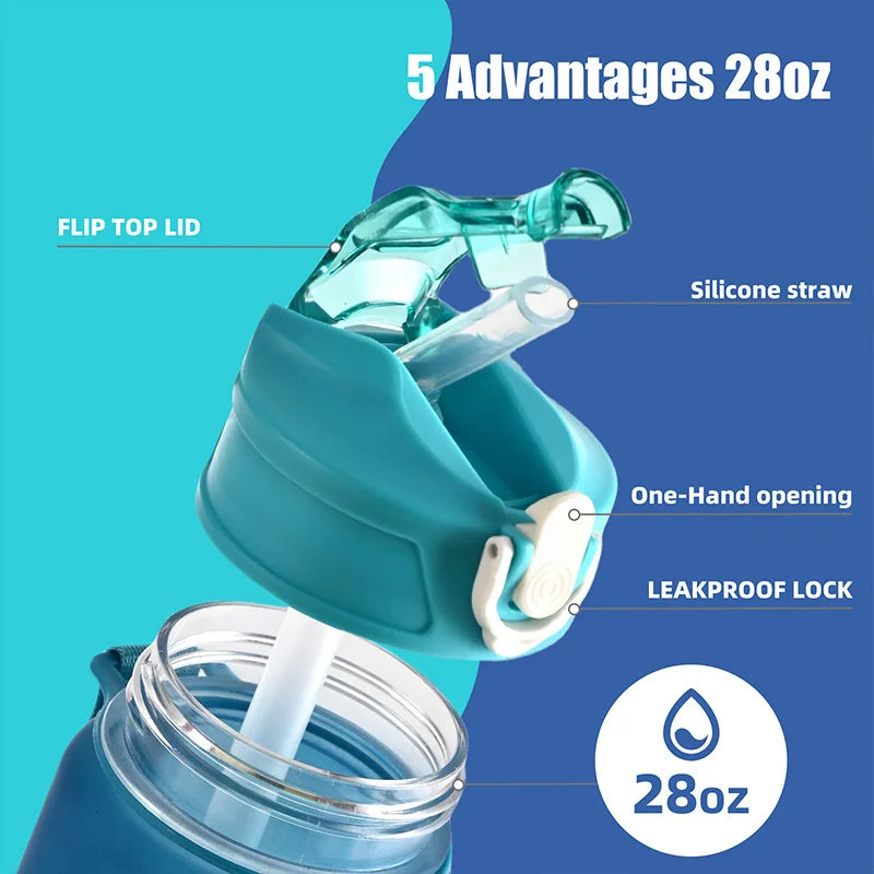 800 ml Leak-Resistant Sports Water Bottle