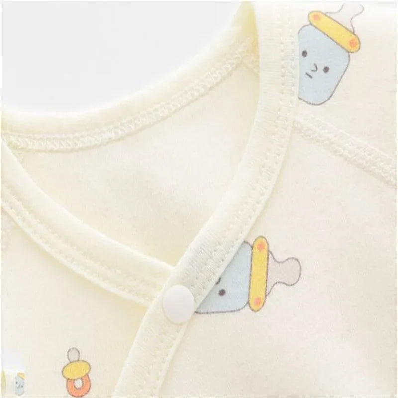 Printed Cotton Newborn Baby Romper – 0–6 Months