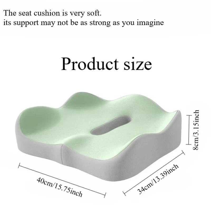 Memory Foam Seat Cushion – Washable Cover