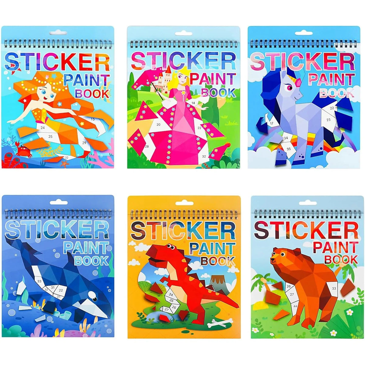 Sticker-by-Number Activity Book for Kids Ages 4–8