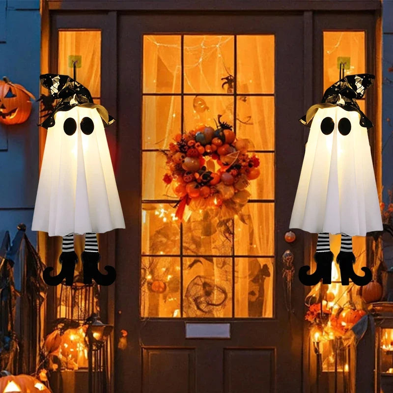 LED Hanging Witch or Ghost Halloween Decoration