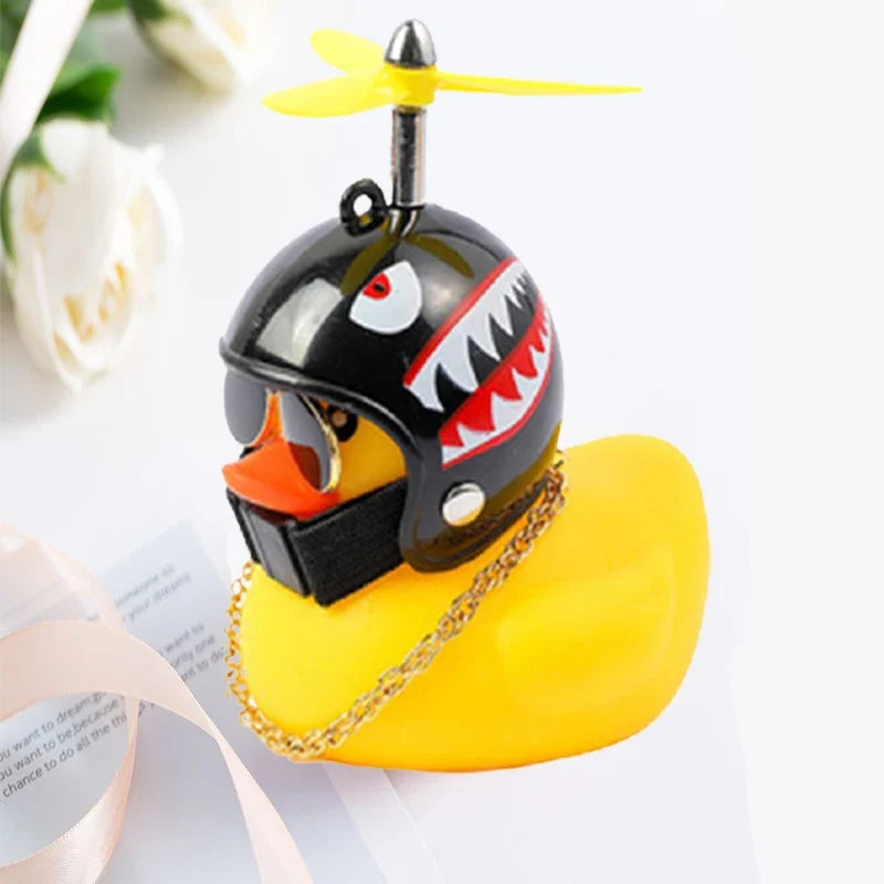 Decorative Yellow Duck Motorcycle Helmet Pendant