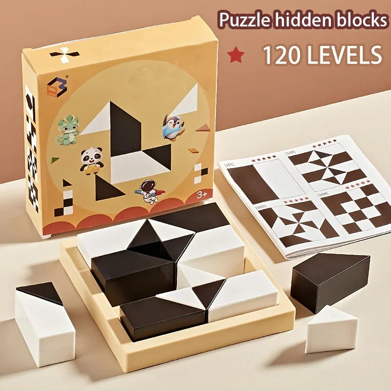 120-Level Hidden-Block Logic Puzzle