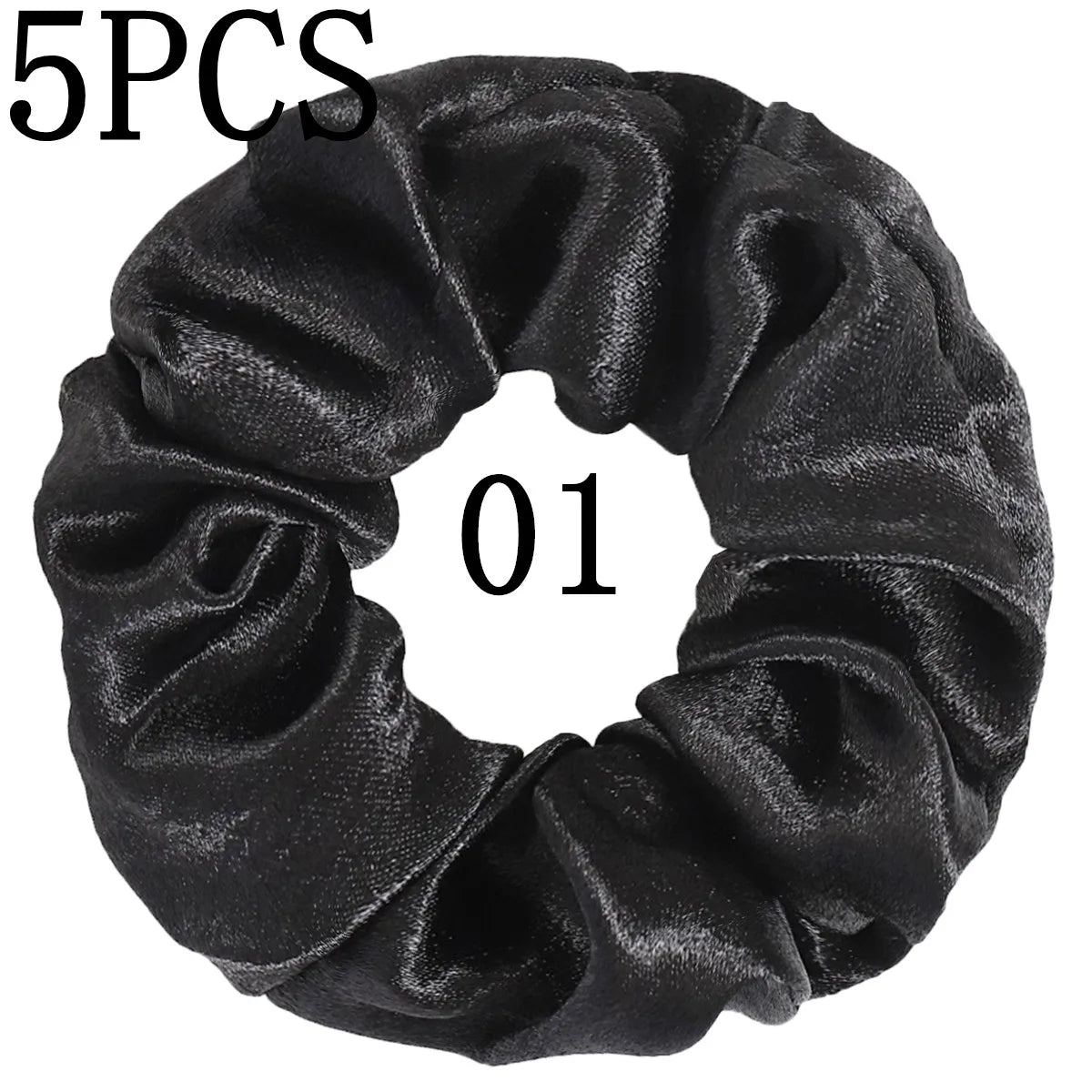 Satin Hair Scrunchies Set – Multiple Pack Sizes