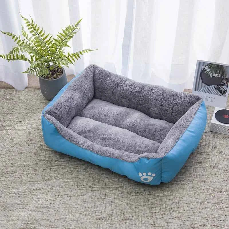 Plaid Winter Pet Bed for Cats and Dogs