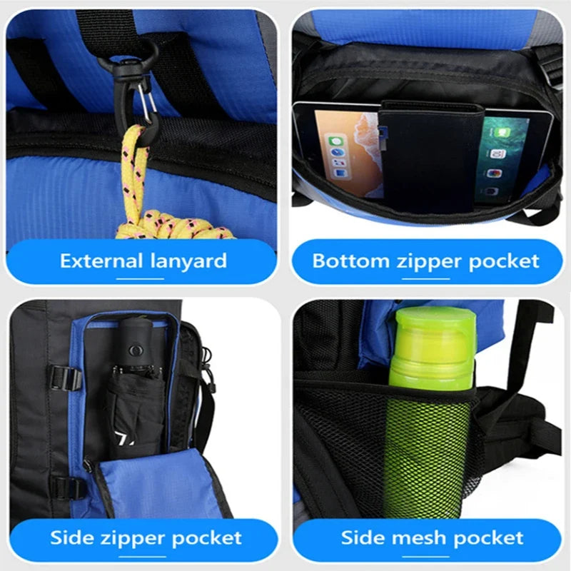 90 L Waterproof Hiking and Camping Backpack