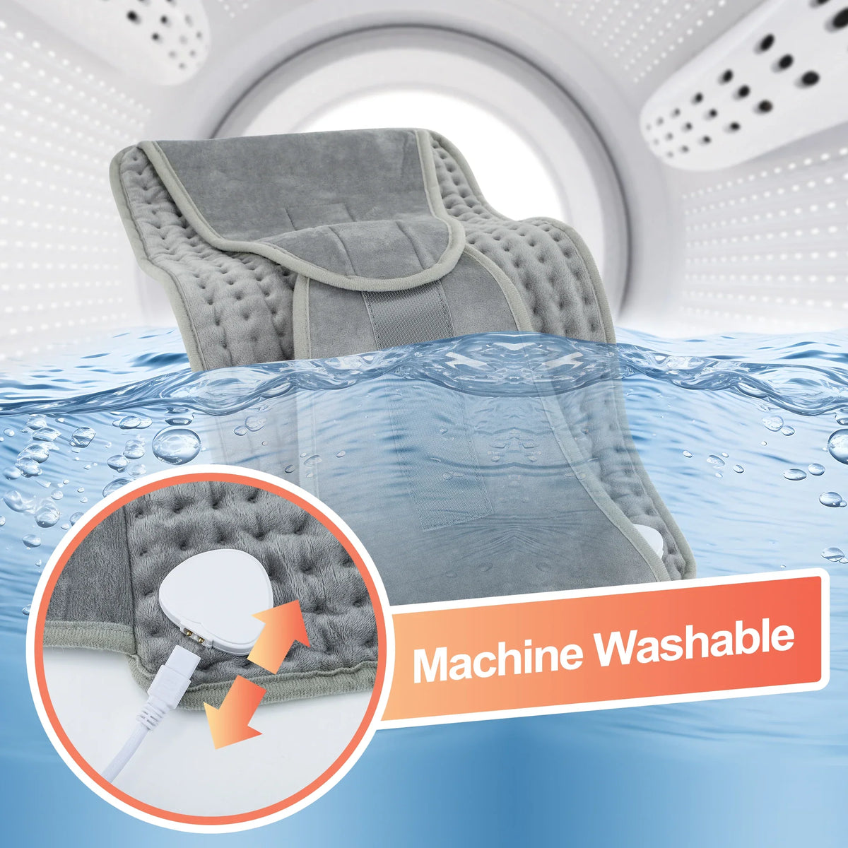 Adjustable Electric Heating Belt for Back and Waist