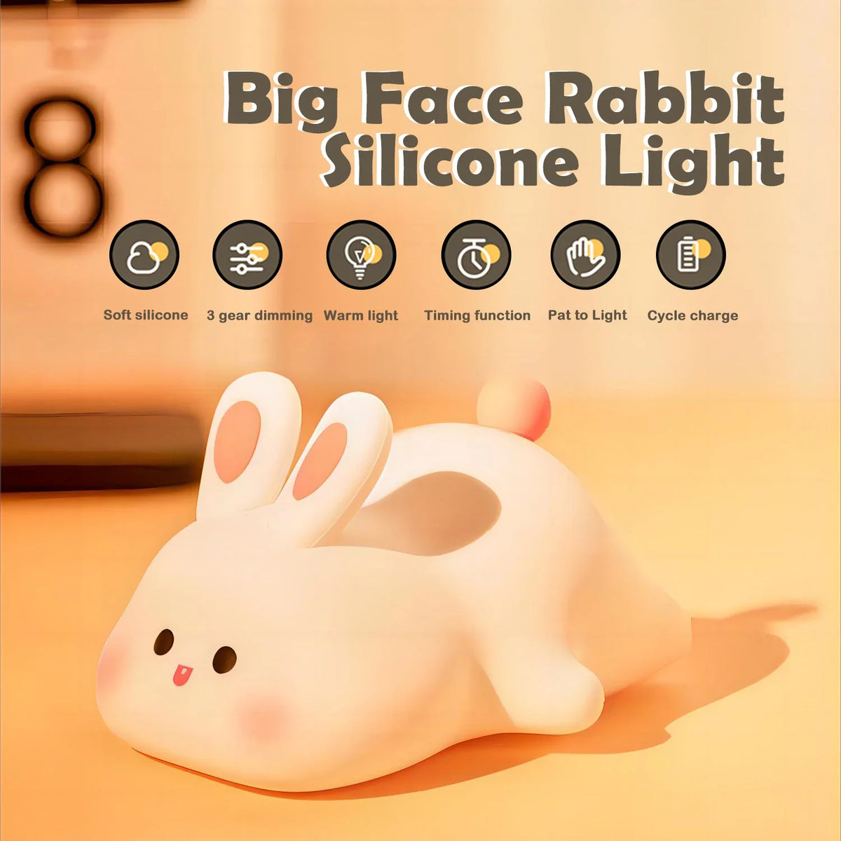 Rechargeable Silicone Animal LED Night Light