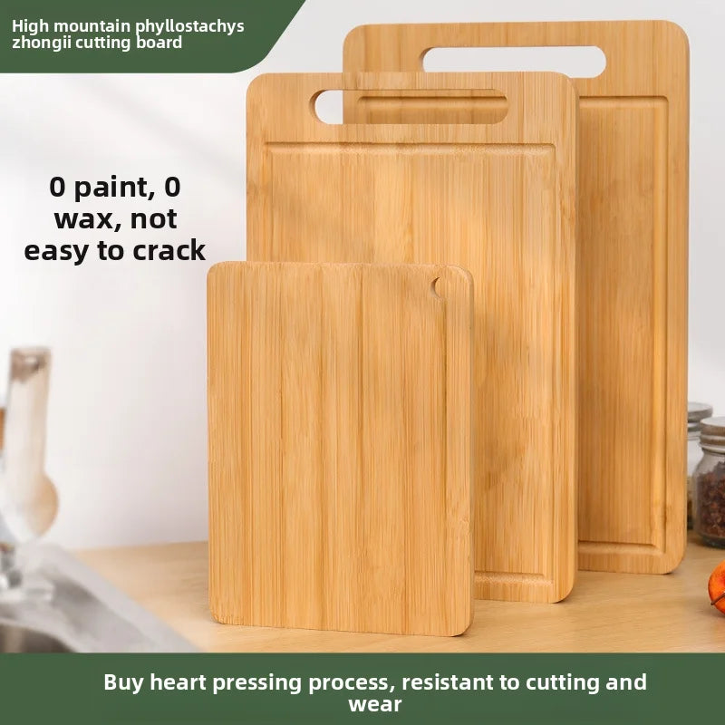 Double-Sided Bamboo Cutting Board with Stand