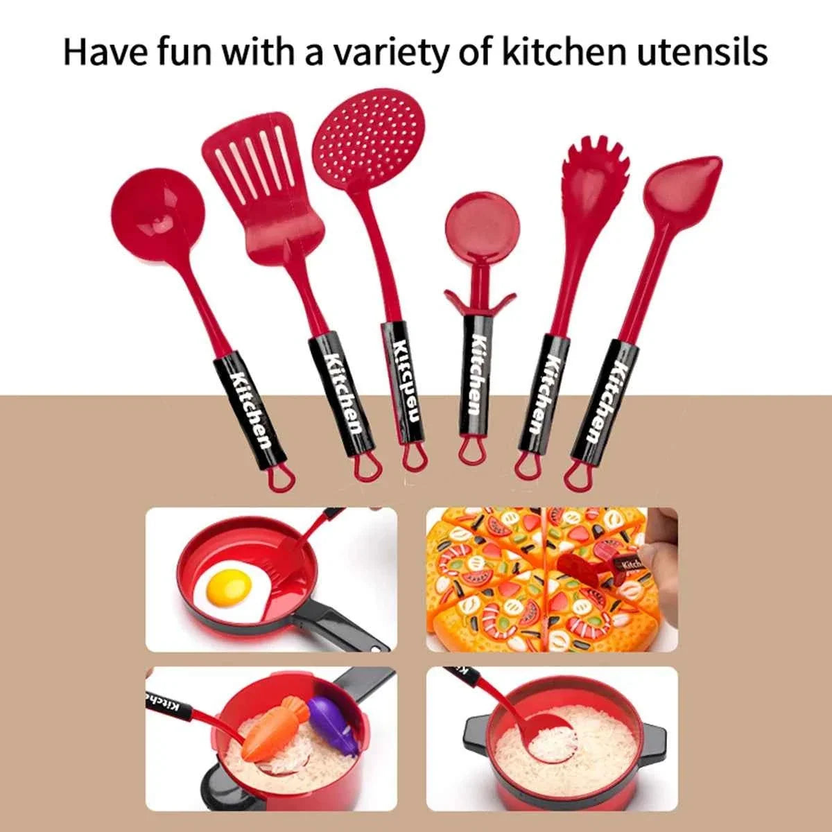 Kids’ Pretend-Play Kitchen Cooking Set