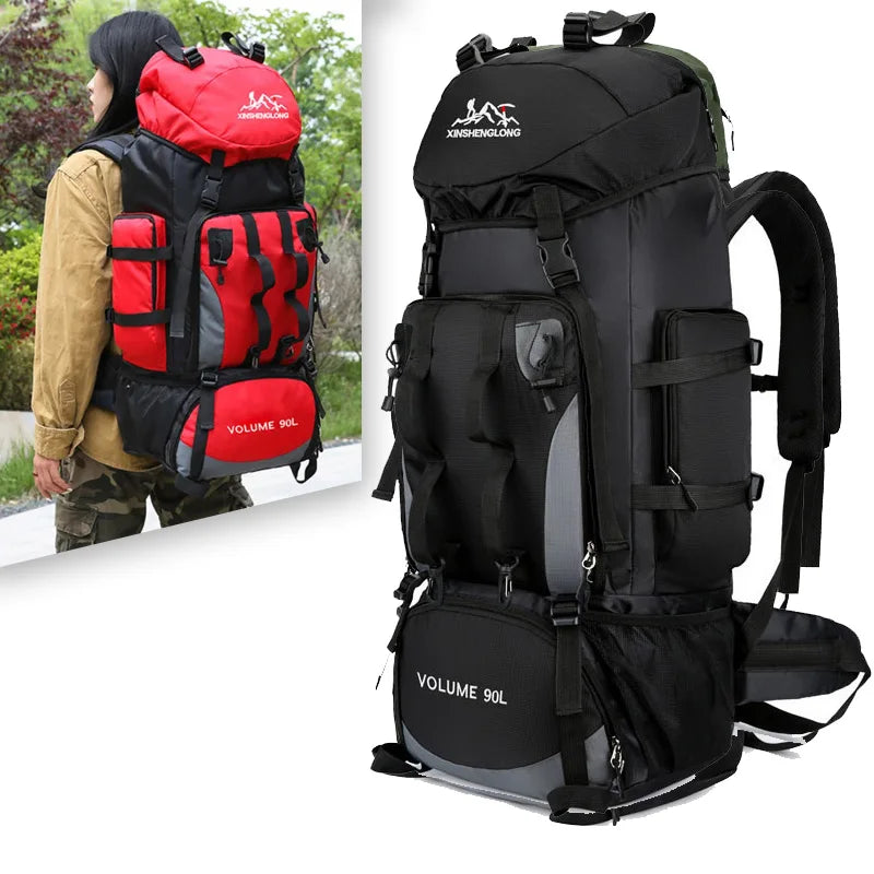 90 L Waterproof Hiking and Camping Backpack