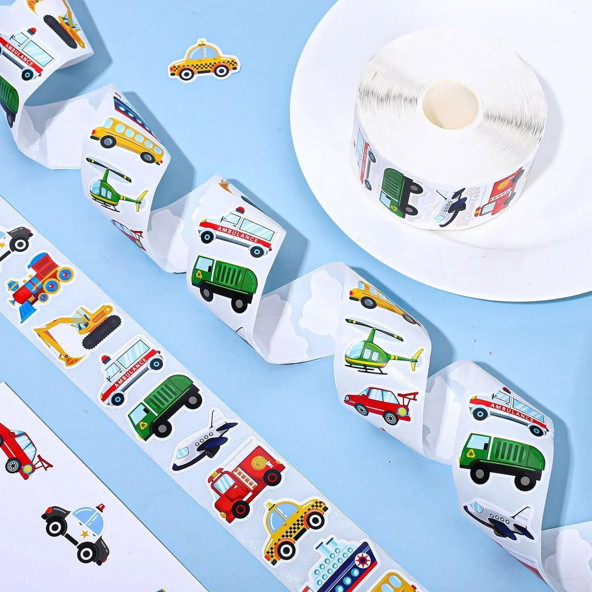 Construction Truck Stickers – 500 or 1,000 Pieces