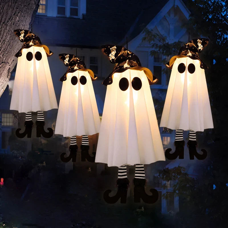 LED Hanging Witch or Ghost Halloween Decoration