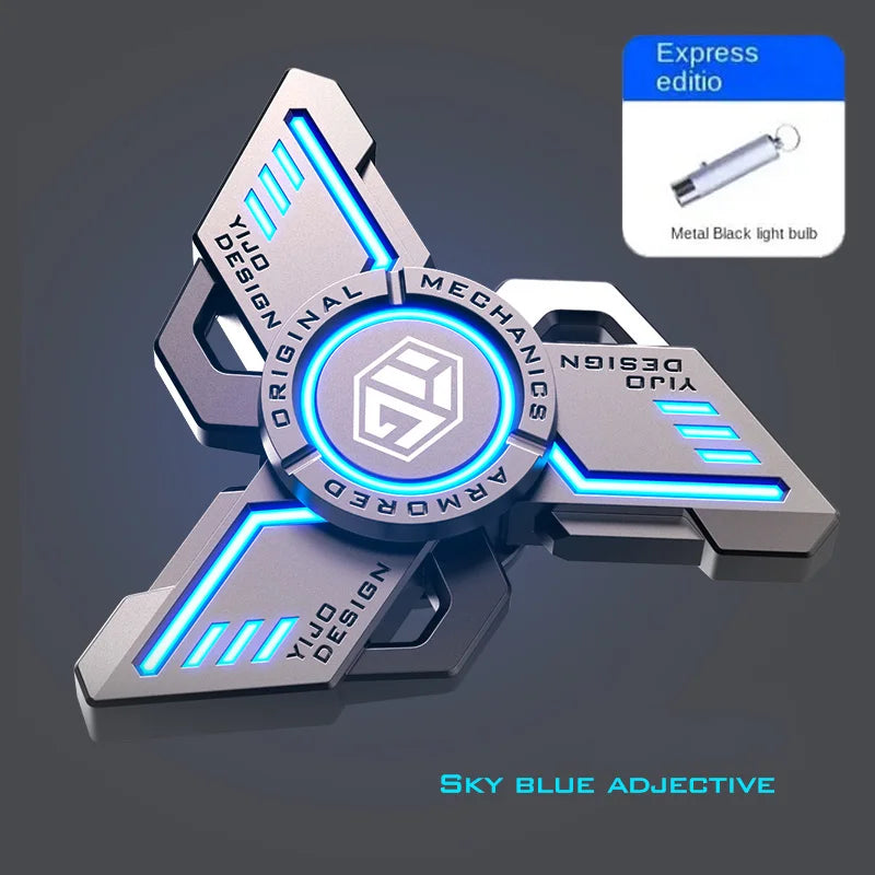 Glow-in-the-Dark Metal Fidget Spinner