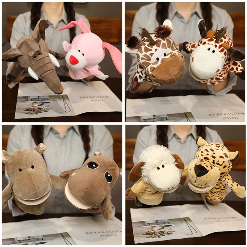 Plush Animal Finger Puppets for Kids
