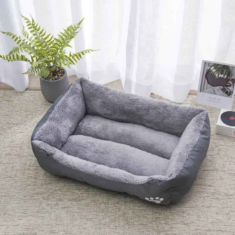 Plaid Winter Pet Bed for Cats and Dogs