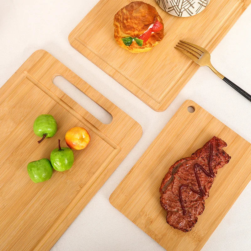 Double-Sided Bamboo Cutting Board with Stand