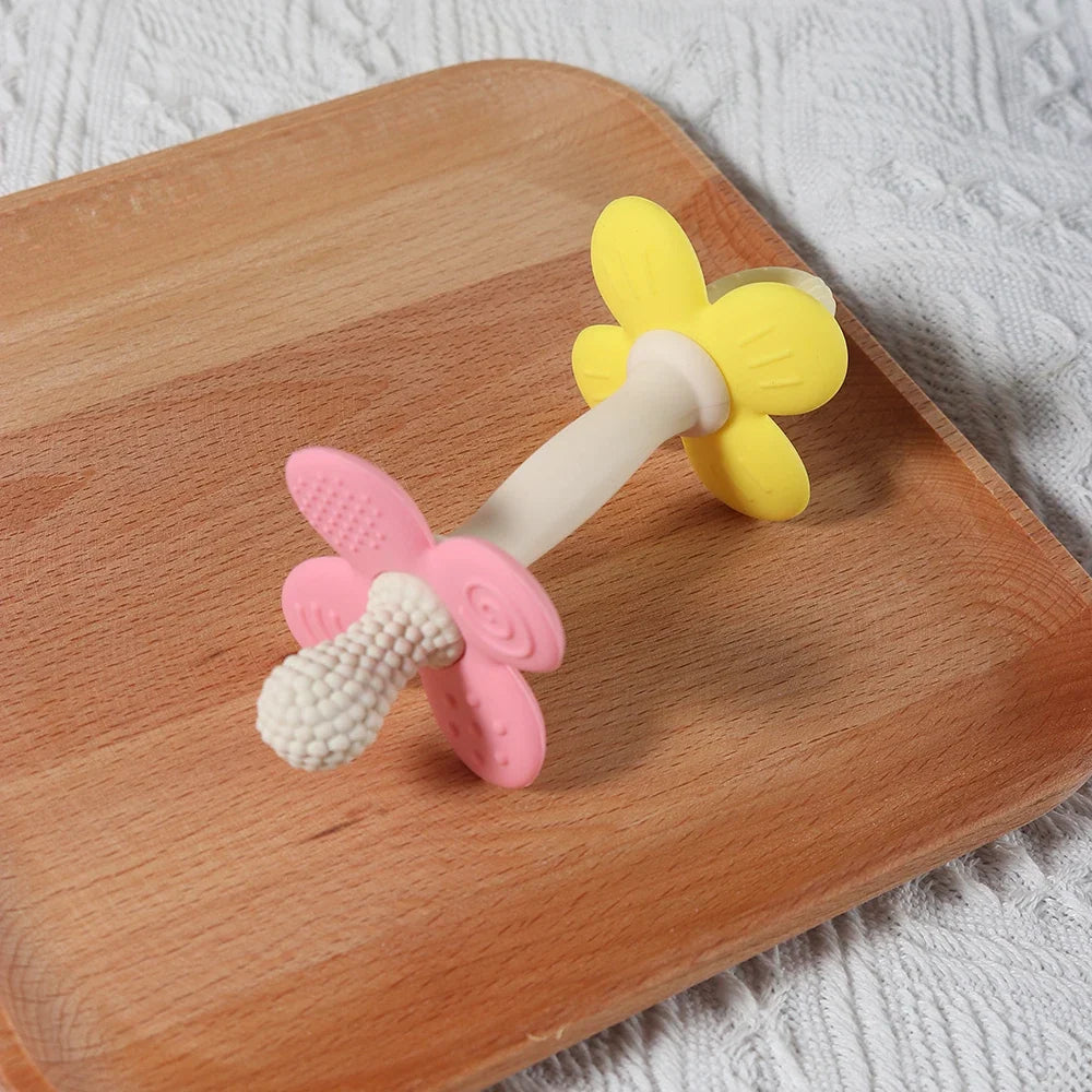 BPA-Free Silicone Flower Baby Teether