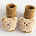 Warm Cartoon Bear Baby Socks – Non-Slip