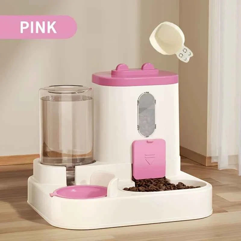 Automatic Pet Food and Water Dispenser – 2-in-1