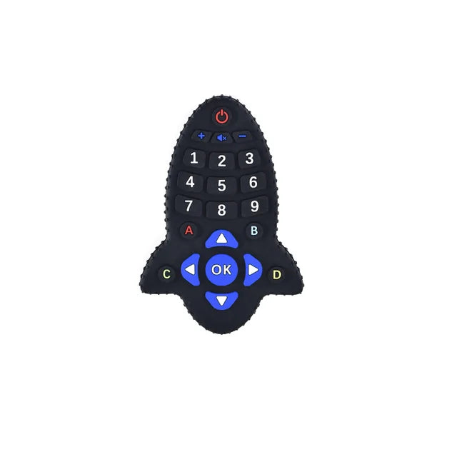 BPA-Free Silicone Remote-Control Baby Teether