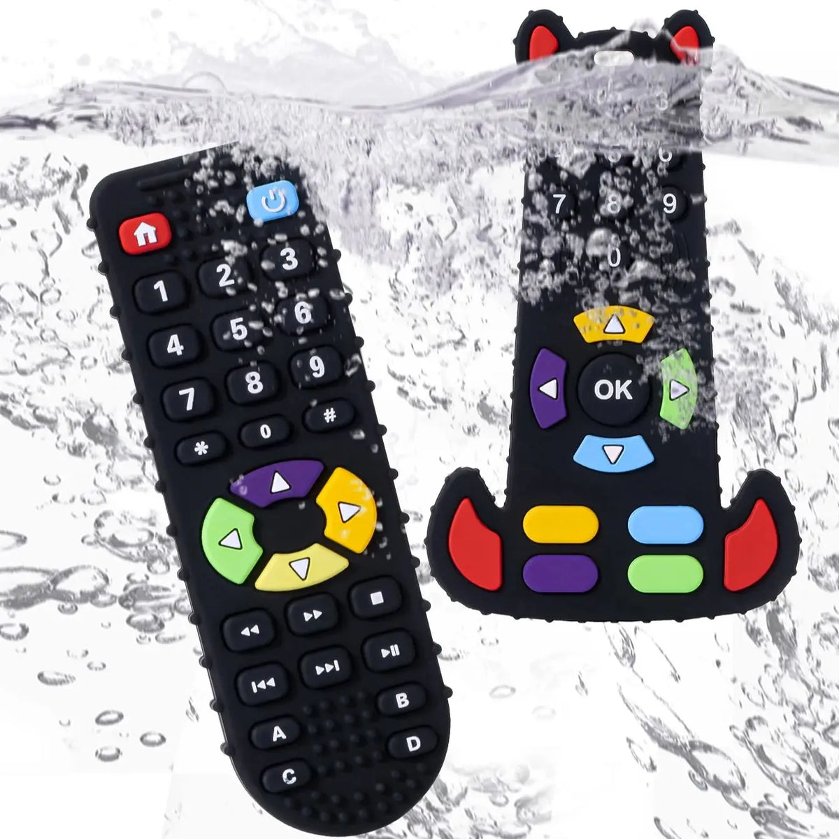 BPA-Free Silicone Remote-Control Baby Teether