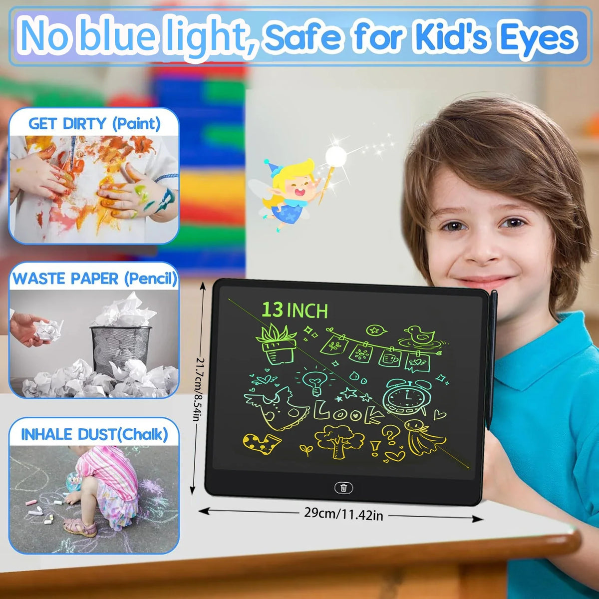 LCD Writing Tablet for Kids – Multiple Sizes