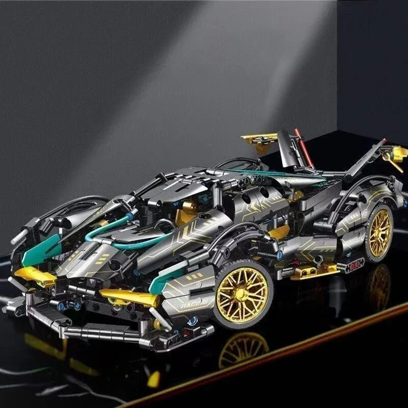 Racing Car Building Block Set – 1,638 Pieces