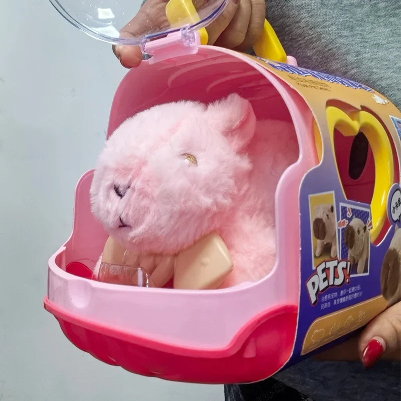 Walking Capybara Plush Toy with Sound