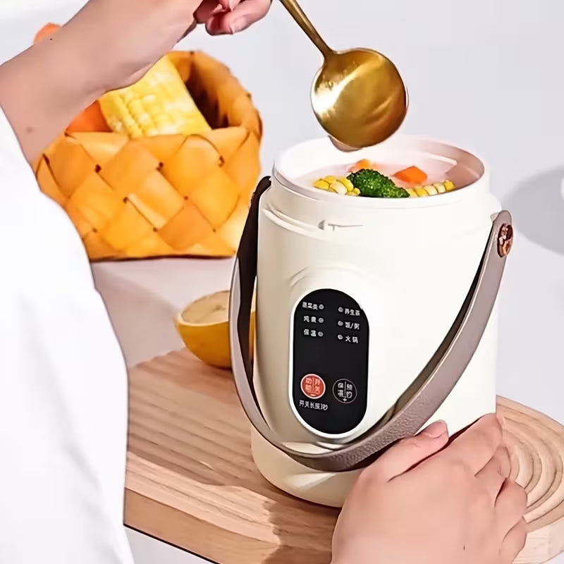 40.58 oz Multi-Functional Electric Steamer with Portable Leather Handle