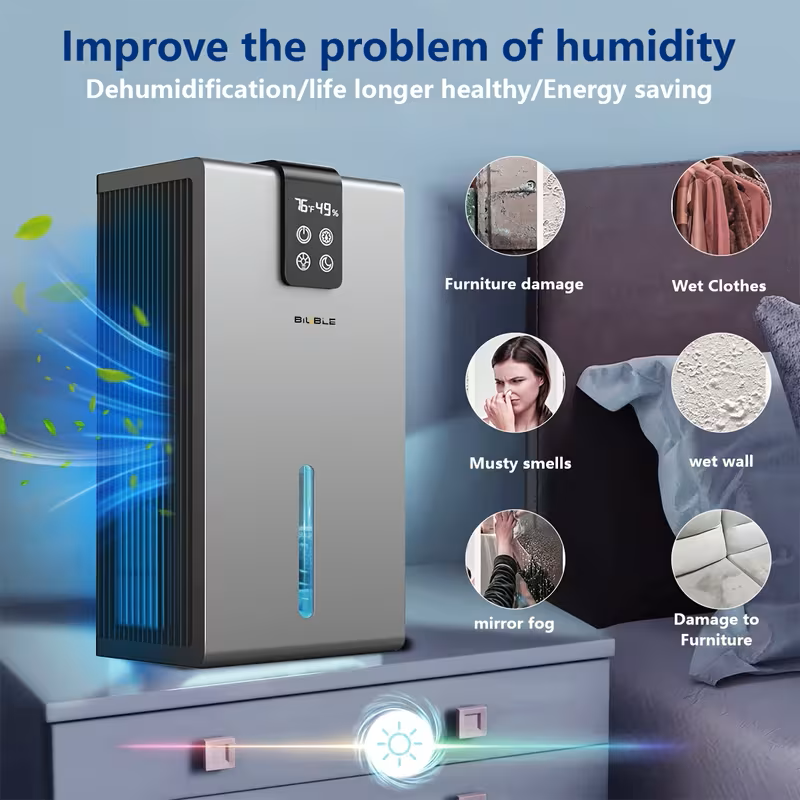 95oz Quiet Home Dehumidifier for 950 Sq Ft Spaces
