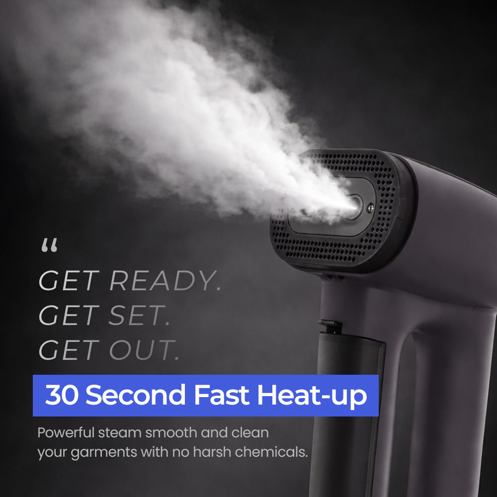 Vacuum Garment Steamer with Fabric-Grip Suction