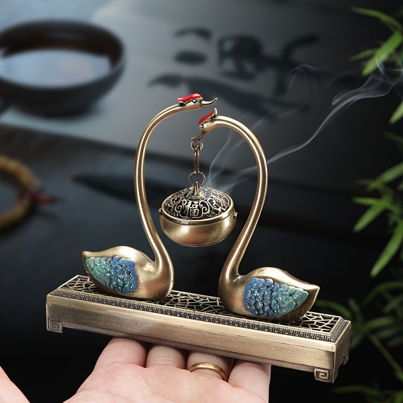 Chinese Incense Burner Dual Use Stove Desktop Ornament
