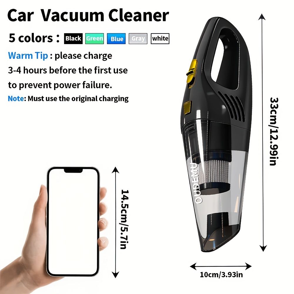 Cordless Handheld Vacuum Cleaner for Home and Car
